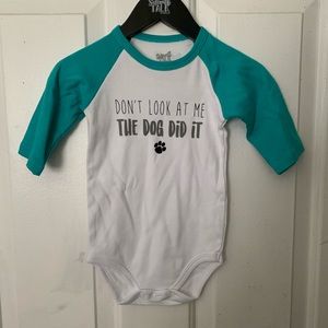 Side walk talk onesie (dog) 12-24 mnts